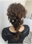 20代・30代・40代似合う小顔ヘアアレンジ♪二次会ブライダル花嫁