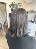 ヘアーデザイン シーベル(HAIR DESIGN SEA BELLE)&nbsp;ミディアム外ハネグレージュ