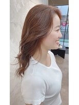 ドゥマン(Demain)&nbsp;ブリーチなし/透明感/ピンクベージュ/小顔/フェイスレイヤー