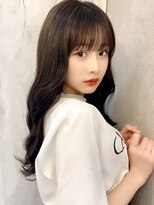 ラルムバイシー 新宿(LARME by Sea)&nbsp;韓国前髪顔周り×フェミニンダークアッシュ【新宿/髪質改善】