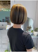 ミニボブ×アンブレラカラー