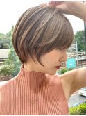 30代40代大人女性/前髪ありショートボブ/ショートヘア/髪質改善
