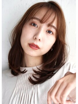 ケンジ 東戸塚(KENJE) レイヤー鎖骨下セミミディ