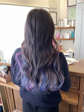 メレットバイホーム(Meret by Home) 【インナーカラー】ブルー×パープル