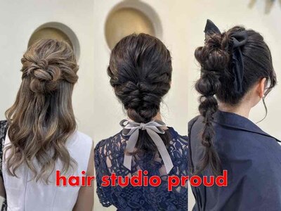 ヘアセットもしてます♪【ｐｒｏｕｄ】