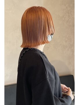 リフ デザイン ラボ(riff design labo) オレンジベージュ/ケアブリーチ/ボブ