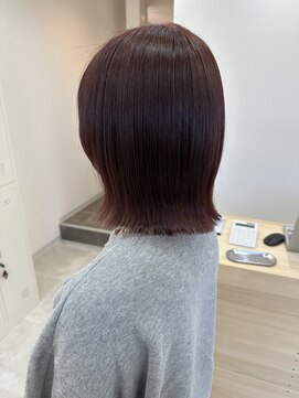 ソソ(soso.) ブリーチ無しカラー【カシスレッド】