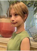 大人可愛い/丸みショート/ハイトーンショート/小顔似合わせ