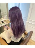 ラベンダーベージュ　ハイトーンカラー