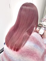 リラ バイ ミラ 新宿(LILA by MILA)&nbsp;イメチェンブリーチダブルカラー/カシスピンクこなれミディ/新宿