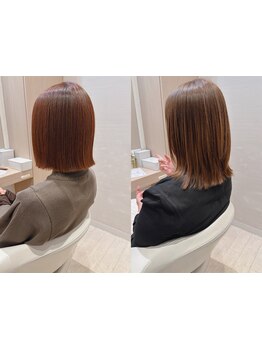 髪色を楽しめない、明るくできない白髪染めを卒業しませんか？艶髪になれる髪質改善トリートメントカラー＊