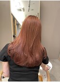 【REINA】ホットオレンジブラウン×レイヤーカット