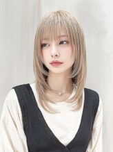 トゥーン 川崎店(TOON)&nbsp;顔周りレイヤー/ハイトーン/ミディアム/ミルクティーベージュ