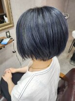 リアン(Lien)&nbsp;赤味抹殺！ハイライト×ブルーブラック/ショート/ツヤ感抜群