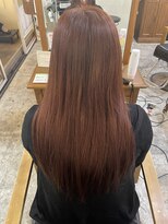 ボアップ 松山店(boappu) #レッド#ヘアカラー#ロングヘア