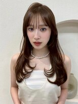 ノイ 銀座(noi)&nbsp;顔周りレイヤーカットロングレイヤーボブ韓国ヘアハッシュカット