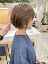 ステア ケース(stair case)&nbsp;大人ナチュラル丸みショートボブ耳かけ