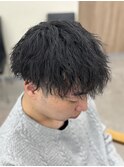 MEN’S HAIR/サーフカール/刈り上げセンターパート/稲毛
