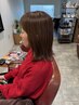 《白髪染め長持ち》カット＋白髪染め＋ミルボン3STEPトリートメント