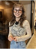 ブリーチなしダブルカラーで入るブラウンカラー