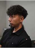 波巻きハイライトアップバングツーブロックマッシュ
