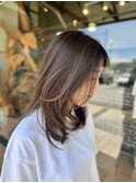 大人の極細ハイライト