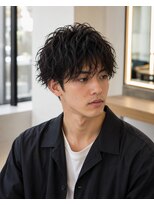 MEN's Baguz MEN'Sカット/ MEN'Sパーマ/ MEN'Sカラー 韓国風束感ニュアンスウェーブメンズパーマショート