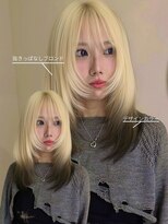 イェッカ パビル(YECCA pabil)&nbsp;抜きっぱなしブロンドとエンドカラーブラック