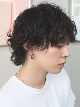 アンサー 原宿(ANSWER) 渋谷メンズボブメンズミディアムシャドウパーマニュアンスパーマ