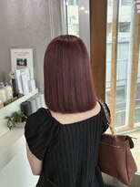 ページヘアープラス(PAGE HAIR+)&nbsp;可愛さ満点！ワインレッドカラー♪