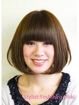 ハル ヘアー(Hal hair)&nbsp;【★アゴラインのワンカール前下がりボブ★】