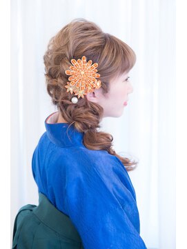 ヘアアンドメイクジップ恵比寿 (Hair＆Make ZIP) ふわふわサイドダウン　袴　着付け