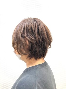 クオリス 上福岡店(QUALIS) 無造作ウェーブ/ショートボブ/くせ毛風/デジタルパーマ/暖色系