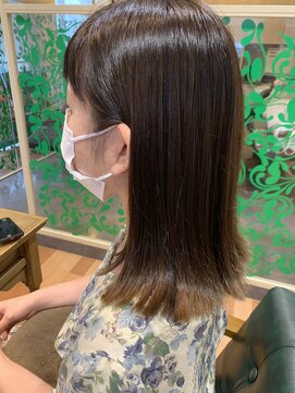 ルッカランス 王子店(Lucca Lance) 8月　パツンロブ　裾カラー　ルッカランス　RIE