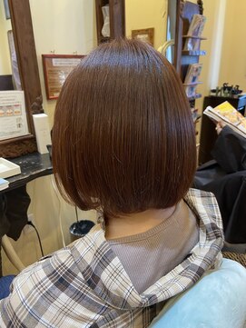 ヘアーリゾート トリップ(Hair Resort Trip) 髪質改善トリートメント×暖色ブラウン×ショートボブ