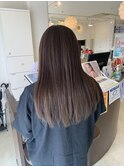 ほんのりグレーのベージュ/透明感カラー/ツヤ髪/20代30代40代