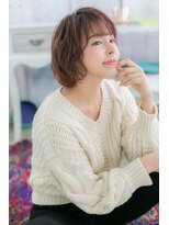 ミック 日暮里店(miq)&nbsp;ミルクティーピンクフレンチガーリーウルフマッシュパーマb1