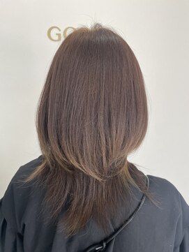 ゴッズ(GOD'S) ミディアムレイヤー/ベージュインナーカラー