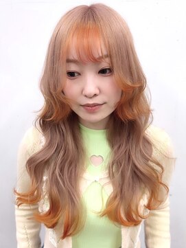 シーン(seen) ★ふんわりカール_ニュアンスカラー_ロングウルフ★