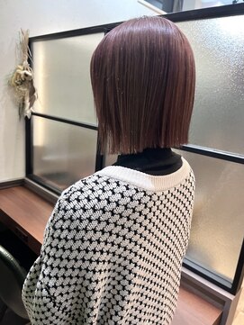 プチメゾントウキョウ(Petit Maison Tokyo) ピンクラベンダー_切りっぱなしボブ