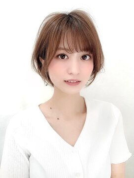 ジュネス 銀座(JYUNESU) ボブウルフ外国人風カラーオリーブグレージュ透明感20代30代40代