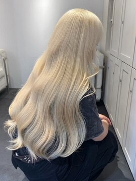 ベレーザ 渋谷(BELEZA) 4971ニュアンスカラー艶髪ハイトーンシルキーベージュ韓国ヘア