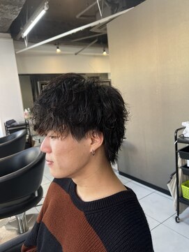 アイズ 海老名(AIZU) 緩めスパイラルパーマ　ニュアンスパーマ　メンズパーマ