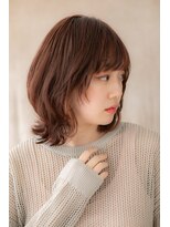 モッズヘア 上尾西口店(mod's hair)&nbsp;フレンチカジュアルイヤリングカラーボブウルフZ上尾20代30代