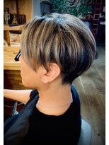 シークレットミラーズ(SECRET MIRRORS)&nbsp;メンズセンターパート×ハイライト