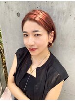 アフロート 武蔵小杉(AFLOAT)&nbsp;大人のショートボブ×赤っぽカラー