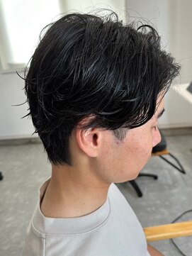 フゥ 宇都宮(FeU) 波巻きパーマメンズパーマメンズヘアツーブロックツイストパーマ