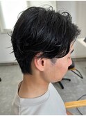 波巻きパーマメンズパーマメンズヘアツーブロックツイストパーマ
