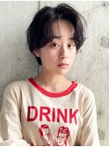 ハンサムショート/ニュアンスパーマ/ベージュカラー/マッシュ