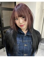 ラキングキョウト(LA KING KYOTO)&nbsp;チェリーピンク×ブラックのルーツカラー